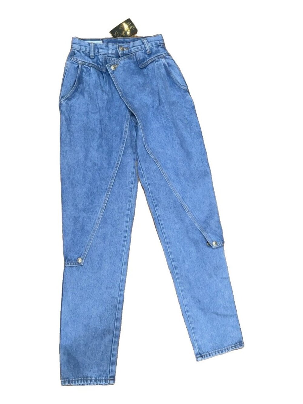 Vintage Nuovo Tapered Mom Jeans Snap Details Size 5